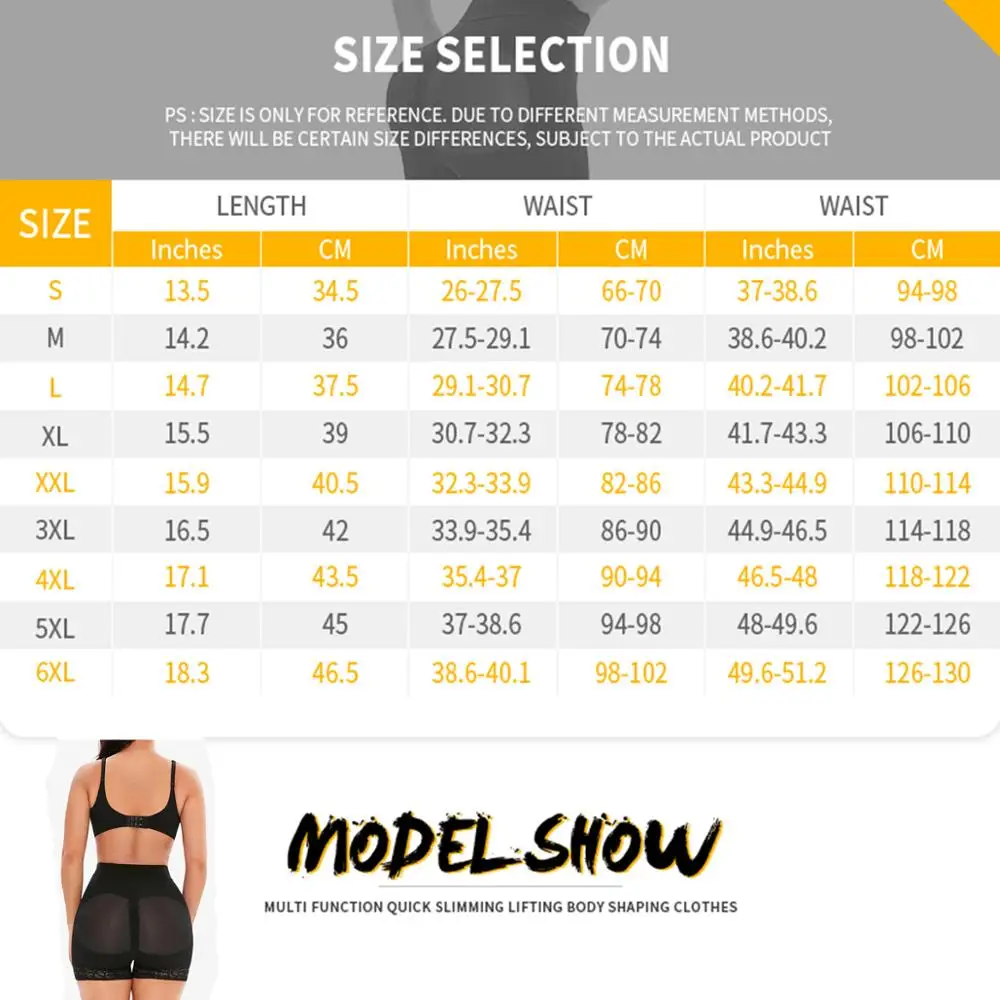 Buttock Shapewear Tummy Control Panties Butt Lifter High Waist Body Shaper Plus Size Butt Hip Enhancer Booty Sculpt and Boost US