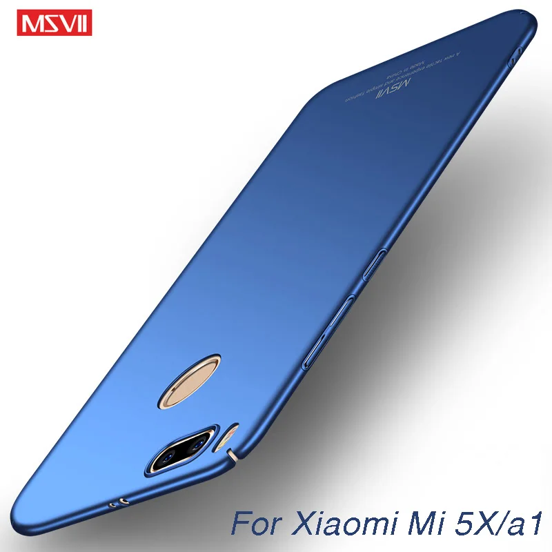 Чехол для xiaomi mi 5x msvii a1 чехол гладкий жесткий PC задняя крышка mia1 mi5x чехлы|case cover|xiaomi