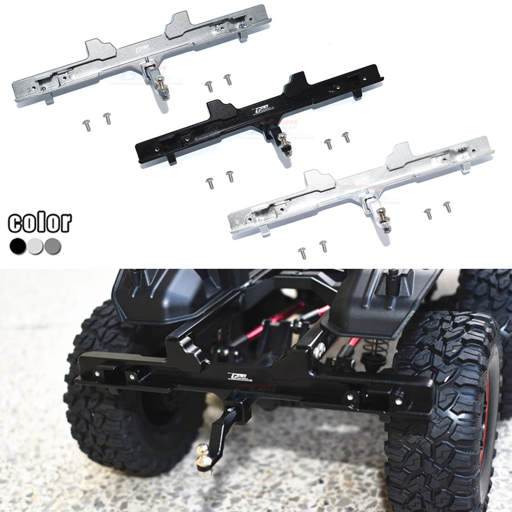 

Детали для автомобилей на гусеничном ходу GPM TRAXXAS, 1/10 _ TRX6 6X6 G63, Металлический Алюминиевый задний бампер с крючком для прицепа, #8834