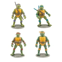 19 Cm 4Pcs Bagged Teenage Mutant Ninja Turtles Classic Movie TMNT87 NECA Anime Raphael Donatello Model Nostalgic Kit Toys Gift
