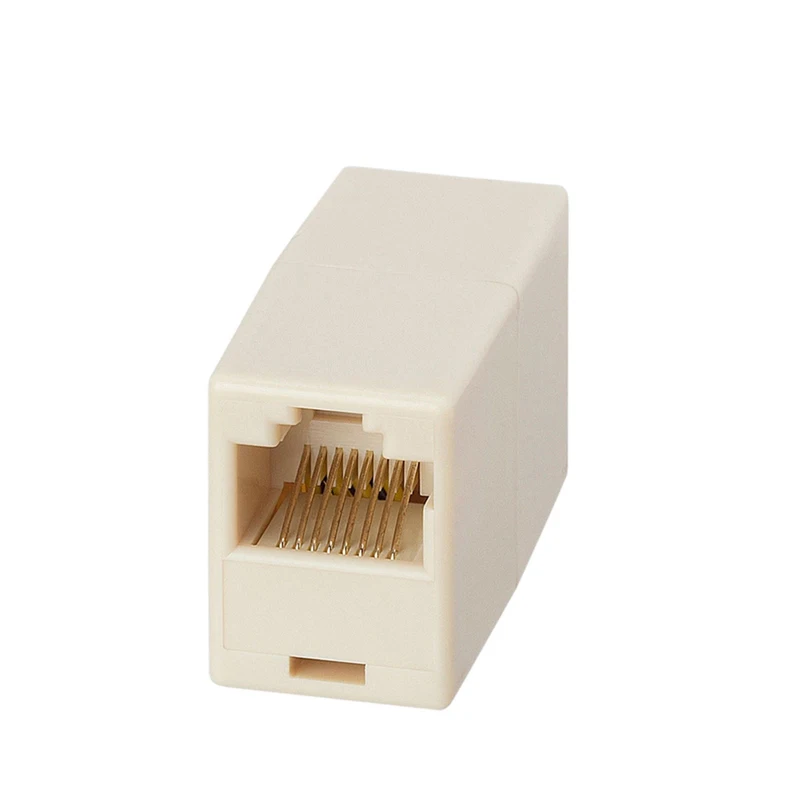 

10 шт. CAT5e RJ45 гнездовой к женскому встроенный Соединительный соединитель NK-Shopping