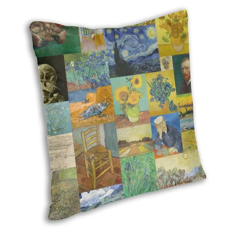 Яркая наволочка с рисунком Винсента Ван Гога коллажа украшение для подушки 3D