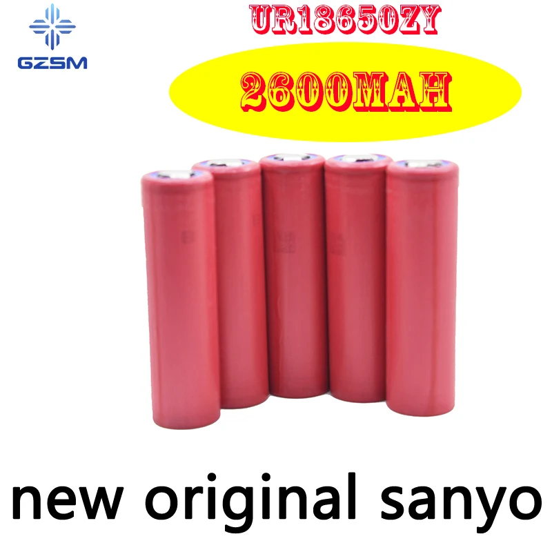 GZSM 18650 Аккумулятор для Sanyo UR18650ZY аккумуляторная батарея 2600mAh 3 6 V 10A замены батареи |