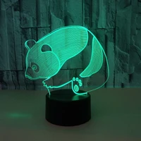 panda animal toys 7 color changing touch sensor desk table lamp with usb cable decoration for nursery bedroom kids birthday gift
