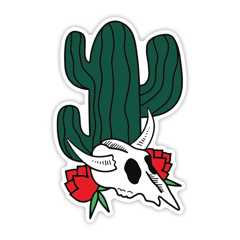 

S50824# 13CM/17CM Personality PVC Decal For DESERT BONES Waterproof Car Sticker on Motorcycle Laptop Decorative Accessories