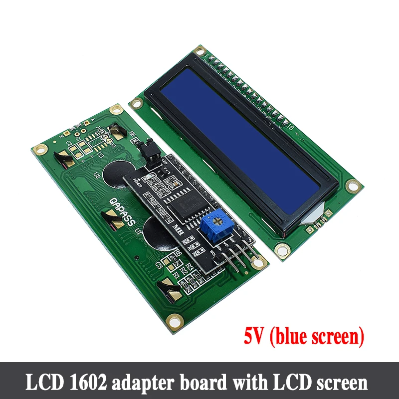 LCD1602 ЖК-модуль синий экран IIC/igc 1602 для arduino 1602 LCD UNO r3 mega2560 зеленый экран - Цвет: Blue and module