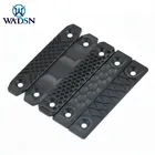 WADSN Тактический 2 шт.компл. RS CNC поручень Крышка для M-lok и Keymod короткие Railscales стиль охотничье оружие светильник аксессуар