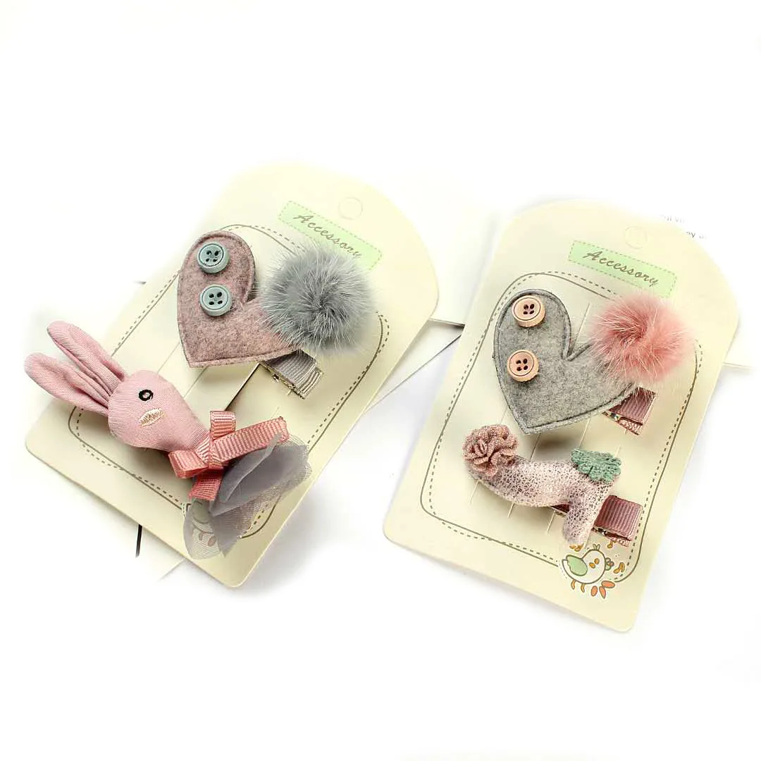 Детская заколка для волос из двух частей Корейская версия маленькой принцессы