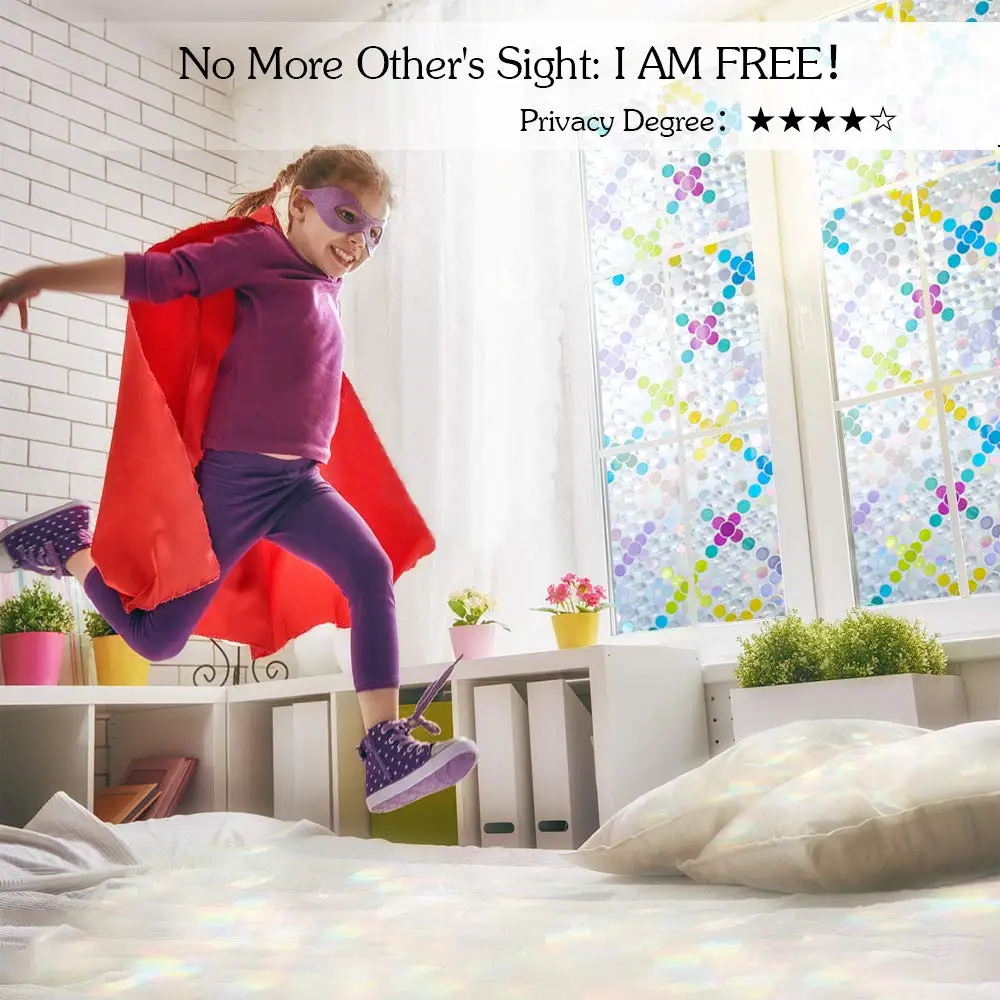 Тинт 3D хрустальная цветная декоративная оконная пленка конфиденциальное