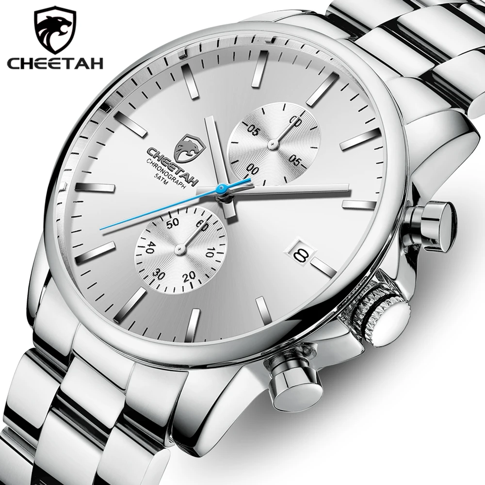 Мужские часы CHEETAH 2020 новые мужские модные роскошные деловые кварцевые из
