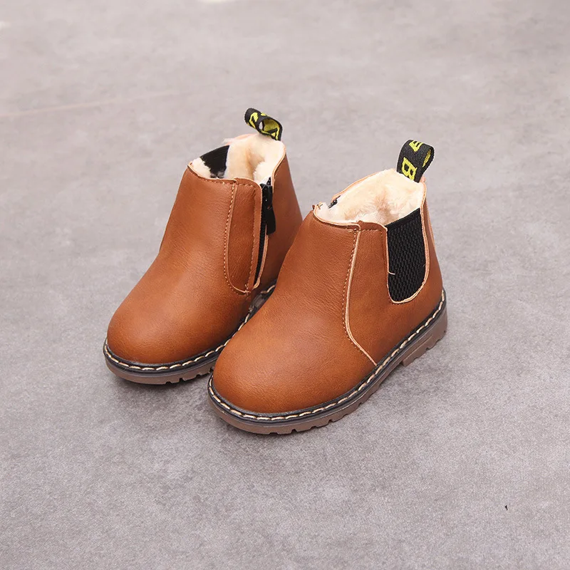 Ботинки для малышей мальчиков и девочек зимние ботинки сохраняющие тепло