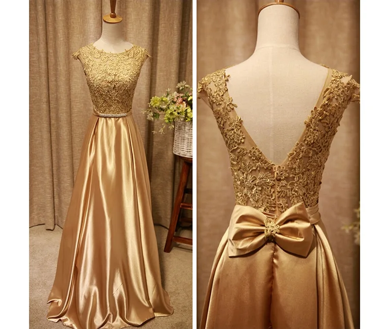 

Elegant Evening Dress Long 2019 Appliques Banquet Party Dress Stunning Satin Prom Dresses Robe De Soiree vestido de festa