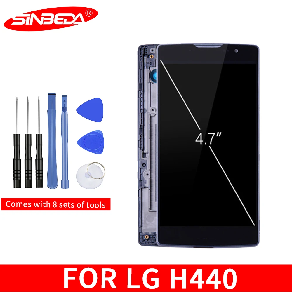 ЖК дисплей Sinbeda 4 7 дюйма 3G 4G LTE для LG Spirit сменный H440 H442 с сенсорным экраном H422 H440N C70