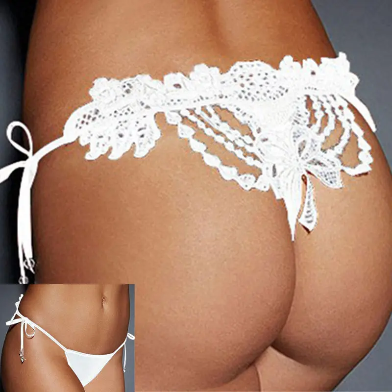 Кружевные сексуальные трусики женские нижнее белье Эротические стринги