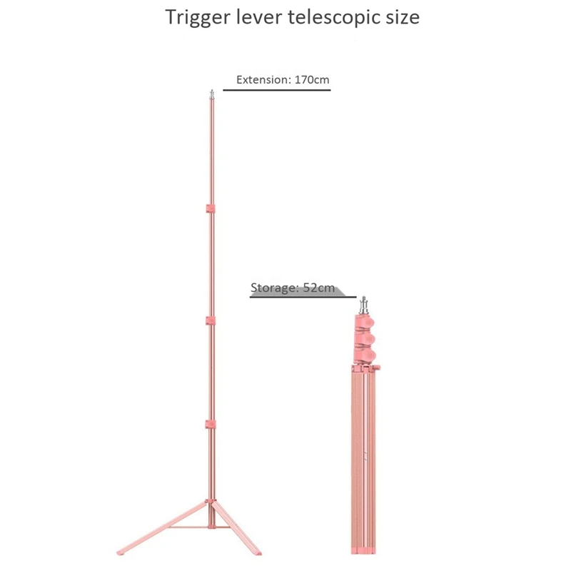 

AM05-Ring Light Bracket Integrated Portable LED Ring Light Foldable Telescopic Bracket, for Live Broadcast, Watching TV