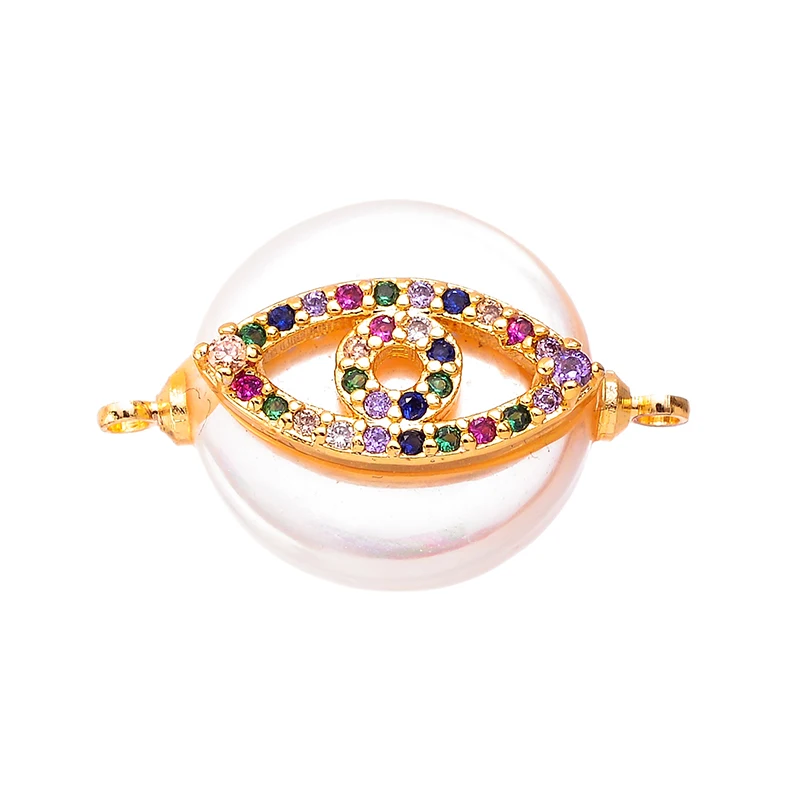 The discovery results of DIY bracelet jewelry accessories handmade demon eye cubic zirconia connector female | Украшения и