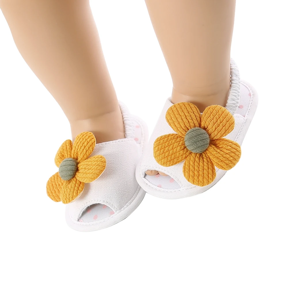 

Summer Toddler Infant Kids Baby Girl Cute Casual Sunflower Princess Sandals Soft Lightweight Sandals Crib Shoes Sneakers