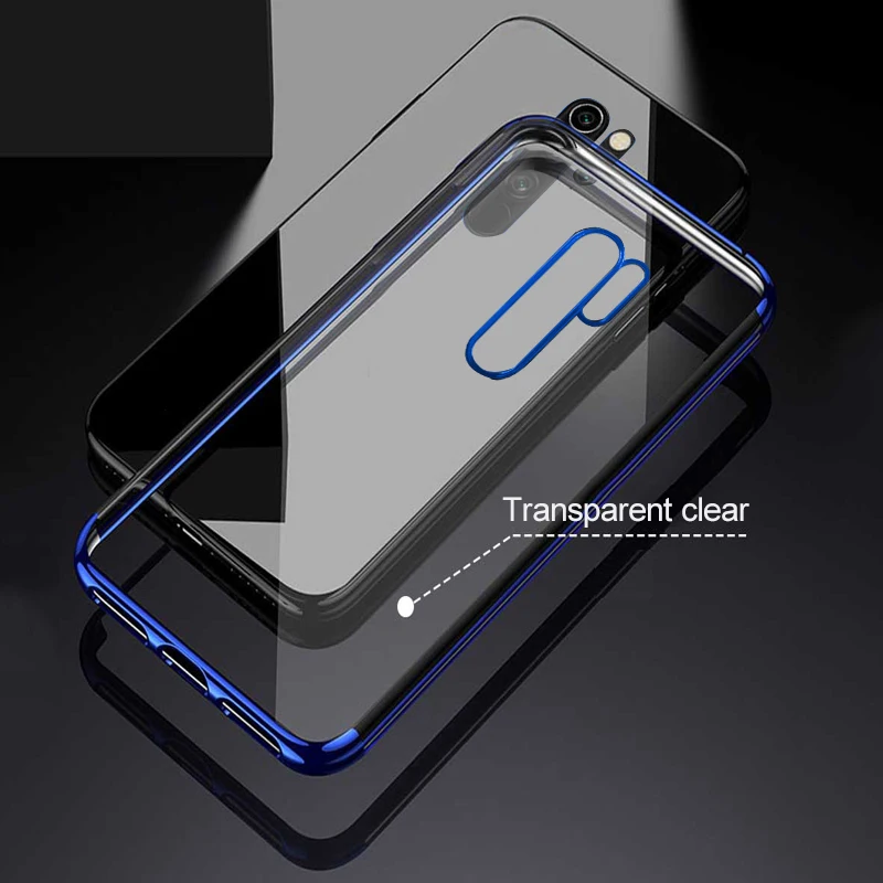Чехол Raugee для Xiaomi Redmi Note 8 Pro чехол противоударный Бампер Ультра тонкий прозрачный PC задний Чехол из термополиуретана и силикона чехол для Redmi Note 8
