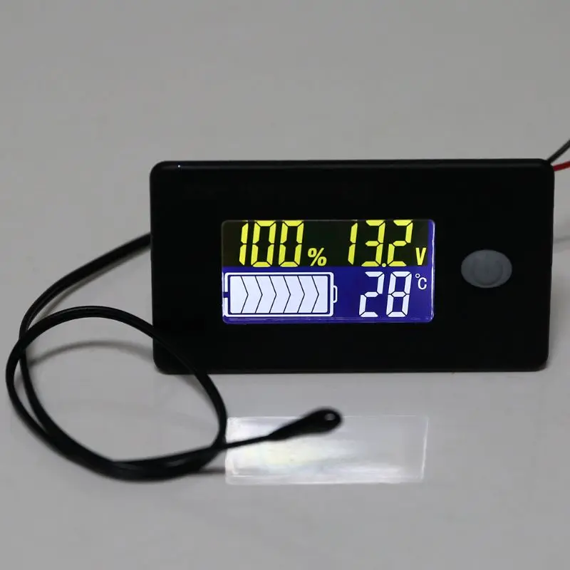 

DC 10V~100V Li-ion Lifepo4 Lead acid Battery Capacity Indicator with Alarm Temp U7EA