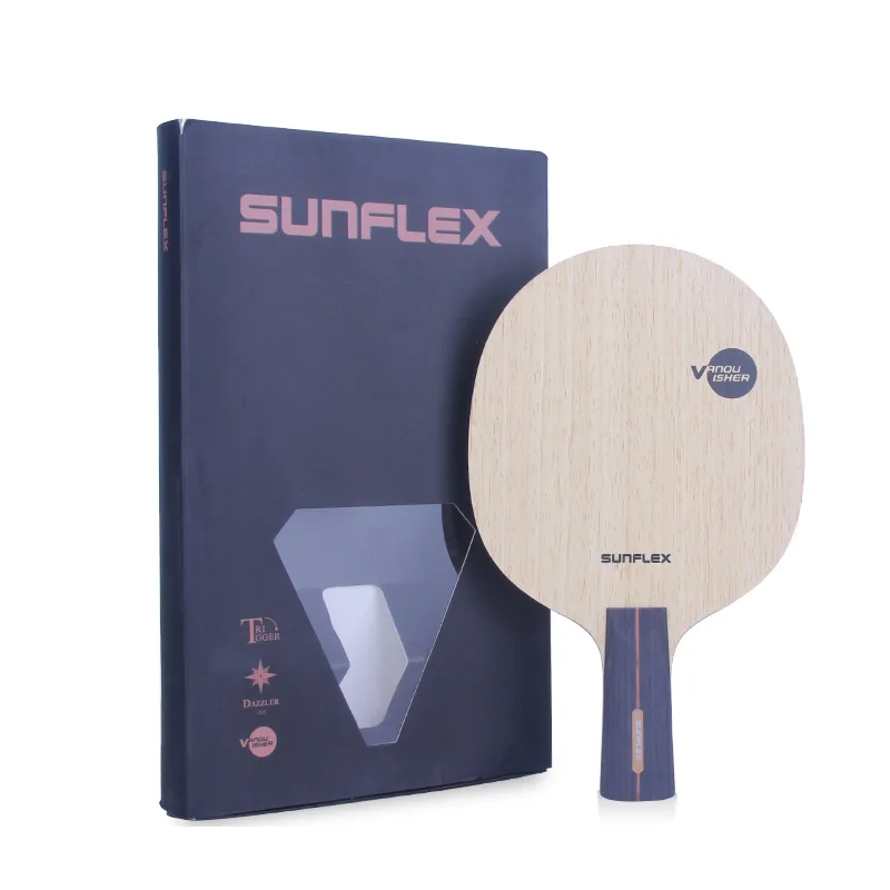 

SUNFLEX Sunflex ванквишер для настольного тенниса лезвие 5 слоев дерева 2 углеродного волокна Быстрая атака ракетки пинг понг летучая мышь Tenis De Mesa