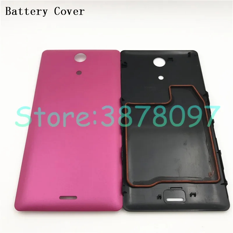 Для sony Xperia ZR M36H C5502 C5503 крышка батареи Задняя Дверь Корпус чехол+ ЖК средняя рамка Шасси Замена пластины