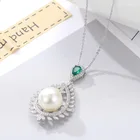 Новинка 2022 роскошное ожерелье с подвеской в виде груши серебряного цвета на шею для женщин ювелирные изделия Подарок на годовщину оптовая продажа X6170