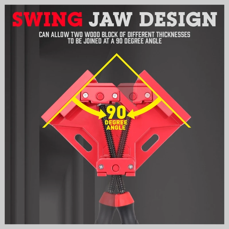 

Прямоугольный зажим 35ED, угловой зажим 90 градусов, из алюминиевого сплава, для сварки металла, деревообработки