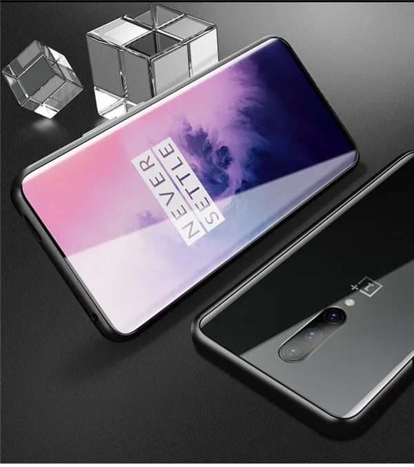 Новый Магнитный адсорбционный чехол для OnePlus 7 Pro One Plus 6 T двухсторонняя стекла Oneplus