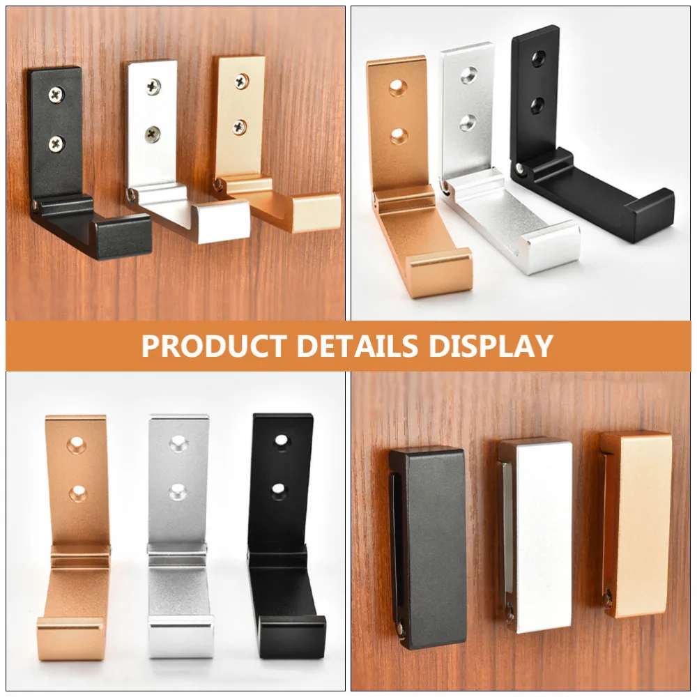 

2pcs Foldable Coat Hooks Wall Mounted Hooks Household Heavy Duty Folding Hooks