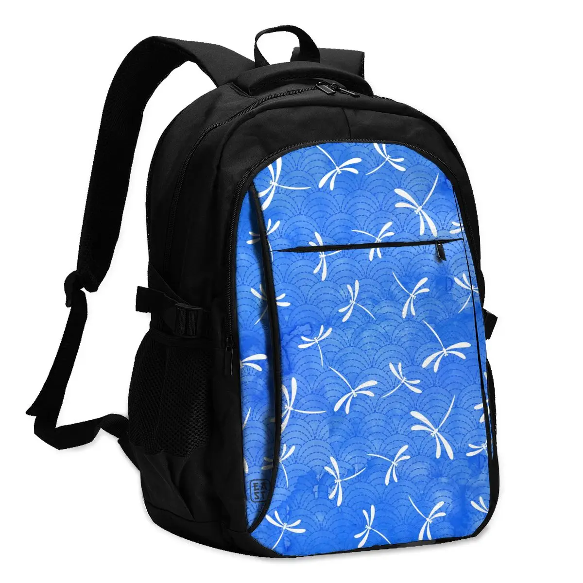 

2021 Прохладный печати ноутбук рюкзак акварель традиционные стрекозы Для мужчин зарядка через USB путешествия рюкзак Для женщин Для мужчин Му...
