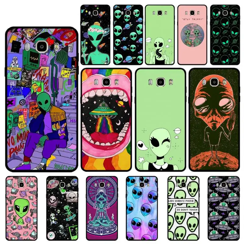 

Yinuoda Aesthetics Cartoon alien space Phone Case for Samsung J 4 5 6 7 8 prime plus 2018 2017 2016 J7 core