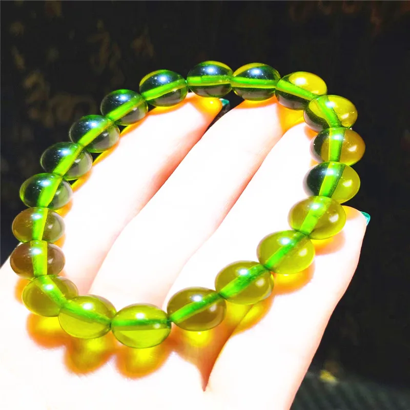 

1 шт., стеклянный браслет Moldavite из чешского метеорита, 8 мм