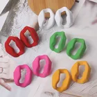 Необычные полые квадратные Висячие серьги, Индивидуальные Женские Висячие Серьги, Модные металлические необычные серьги для женщин, серьги