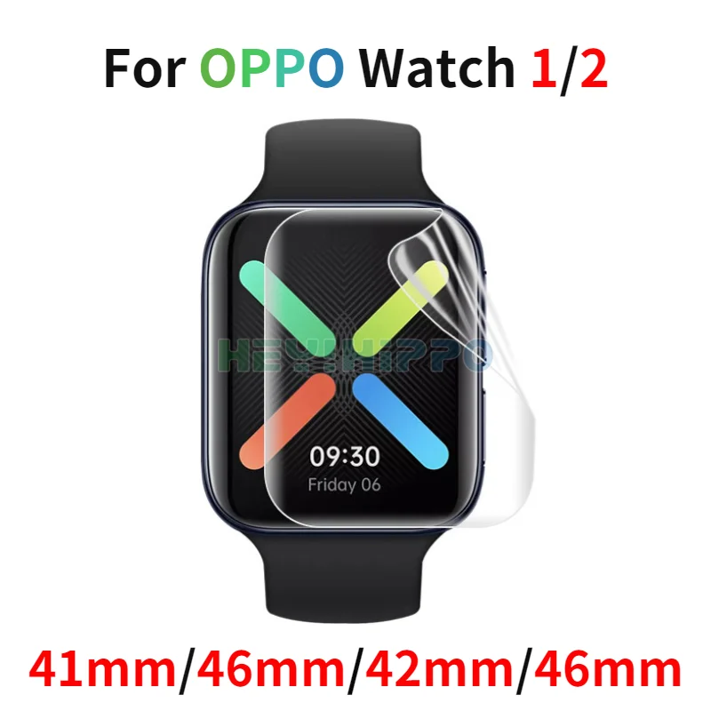 

Мягкая защитная пленка из ТПУ для смарт-часов OPPO Watch 2 42 мм 46 мм 41 мм, Гидрогелевая Защитная пленка для всего экрана, аксессуары
