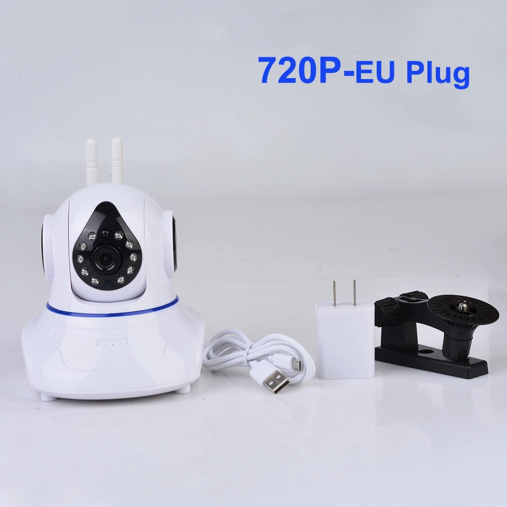 EU-720P Ip-камера, детская камера для домашней безопасности, двухсторонняя аудио HD 720 P, беспроводная мини-камера ночного видения, CCTV, WiFi камера, детский монитор - Цвет: EU-720P
