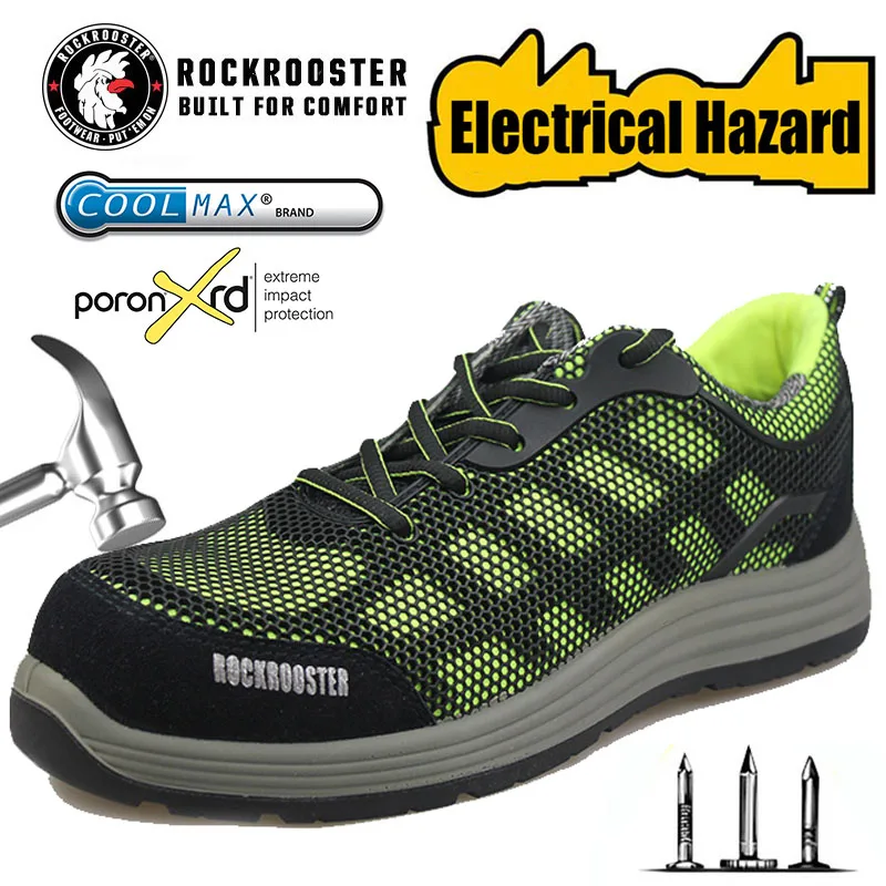 Мужская Рабочая безопасная обувь Повседневные Дышащие уличные кроссовки