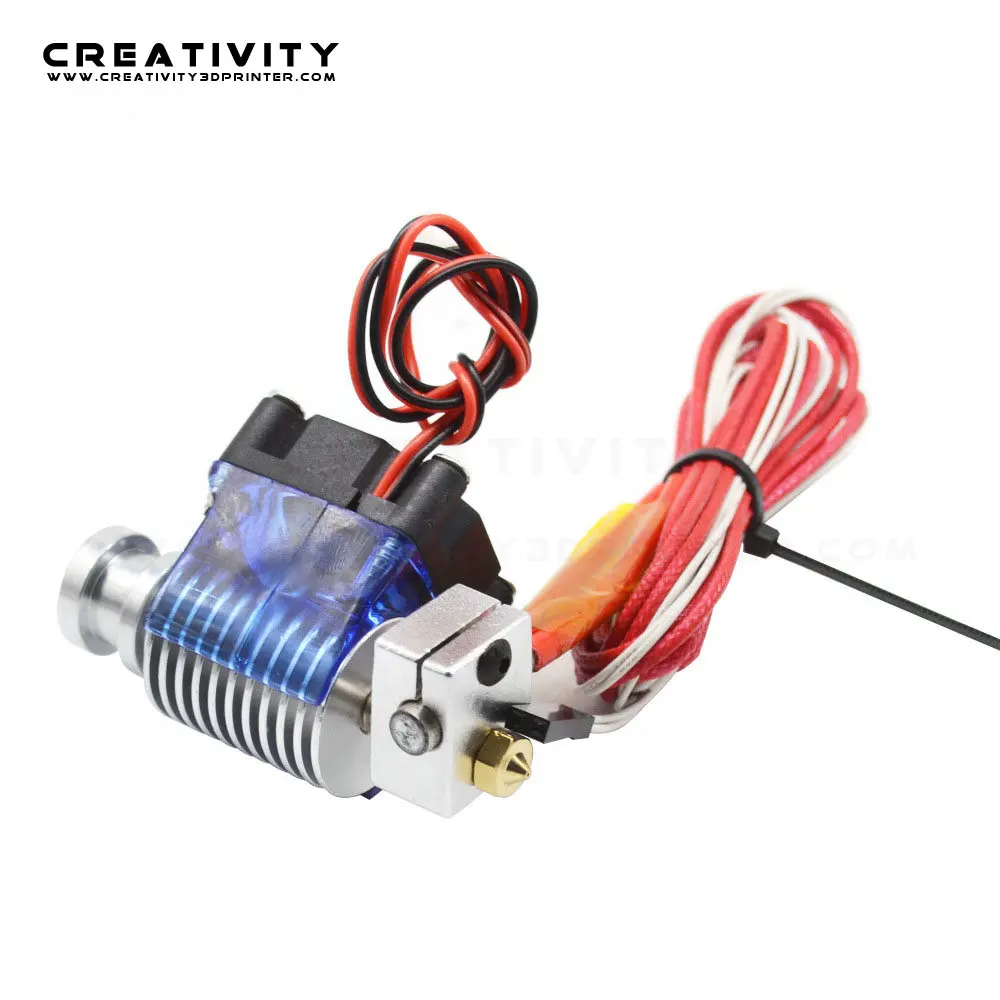 Full metal V6 Wade Short distance J-head Hotend 12V/24V for 1.75mm/3.0mm Extruder with Cooling Fan Nozzle for 3D Printer Parts