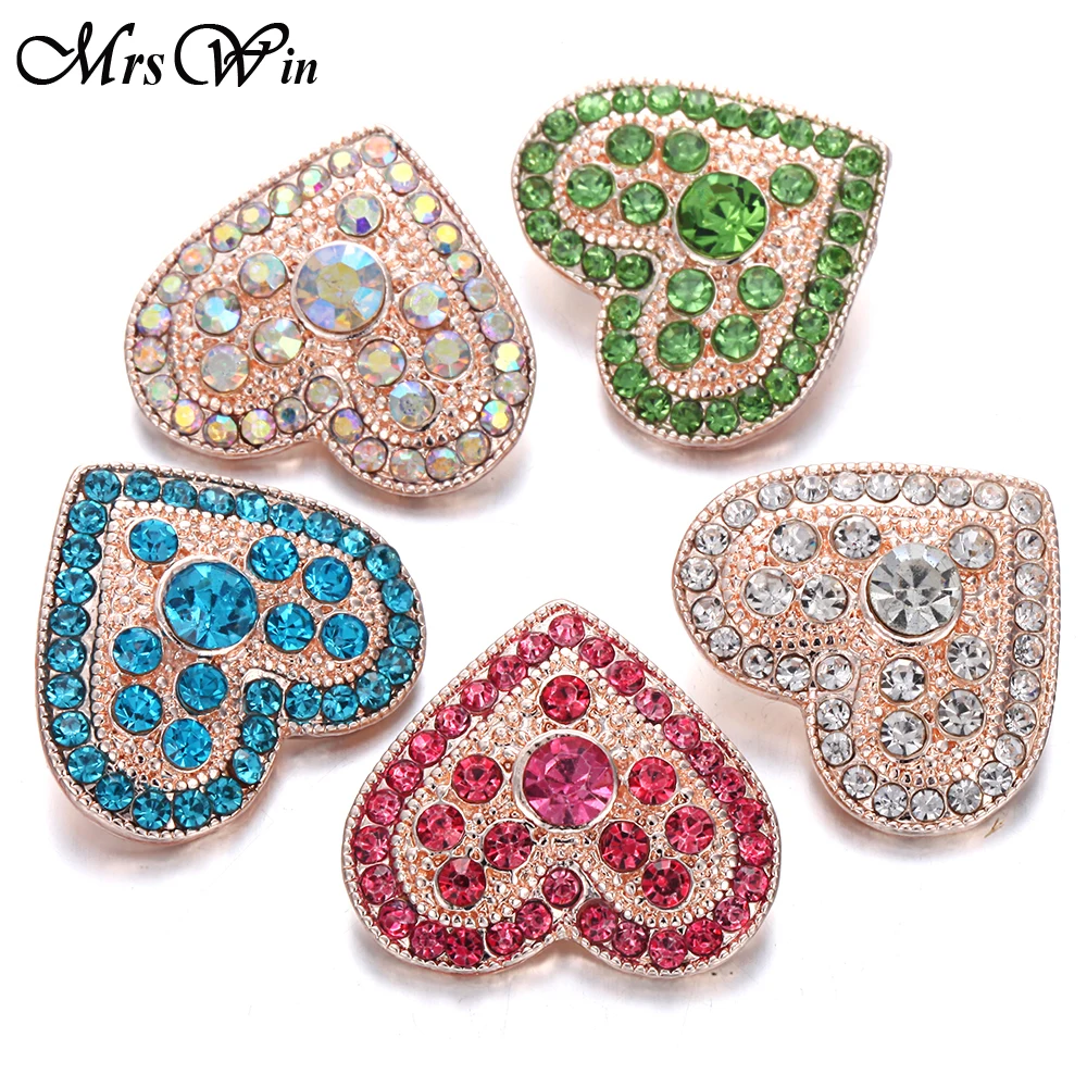 6 шт./лот новые кнопки из розового золота ювелирные изделия кристаллы со стразами