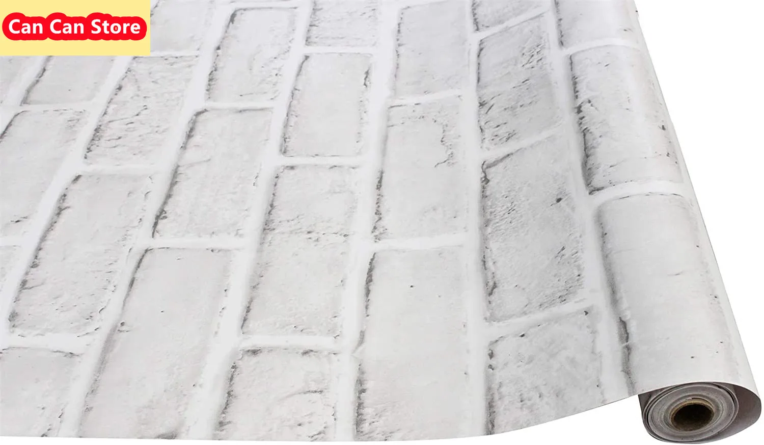 

White/Grey Peel and Stick Faux Brick 3D Wallpaper Self Adhesive Contact Paper Bathroom Decorative Wallcoverings