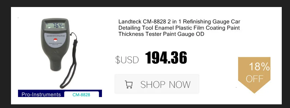 Nicety CM8811FN автомобильный измеритель толщины краски измеритель толщины плёнки измерение толщины съемный зонд