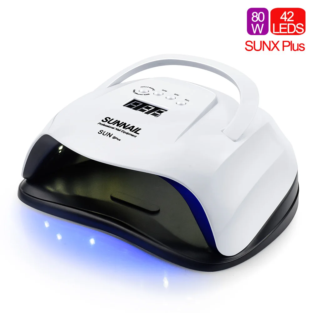 80W SUNX Plus 72 Вт NEW5 PLUS УФ-лампа светодиодный светильник для ногтей солнечный светильник Сушилка для ногтей для маникюра двухручная лампа УФ-светодиодный 36 шт. светодиодный гель для отверждения ногтей - Цвет: 80W SUNX Plus