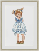 angel girl diy cross stitch kit packages counted cross stitching kits new pattern not printed cross stich painting set
