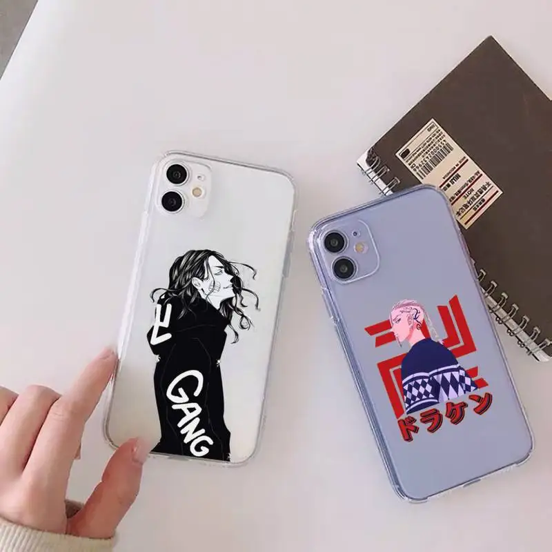

Tokyo revengers Phone Case For iphone 13 12 11 mini x xs xr pro max 8 7 6s 6 plus Transparent soft