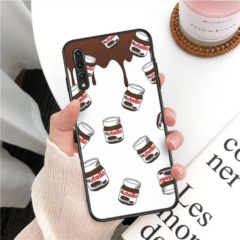 

Chocolate Nutella Phone Case for Huawei P30 40 20 10 8 9 lite pro plus Psmart2019