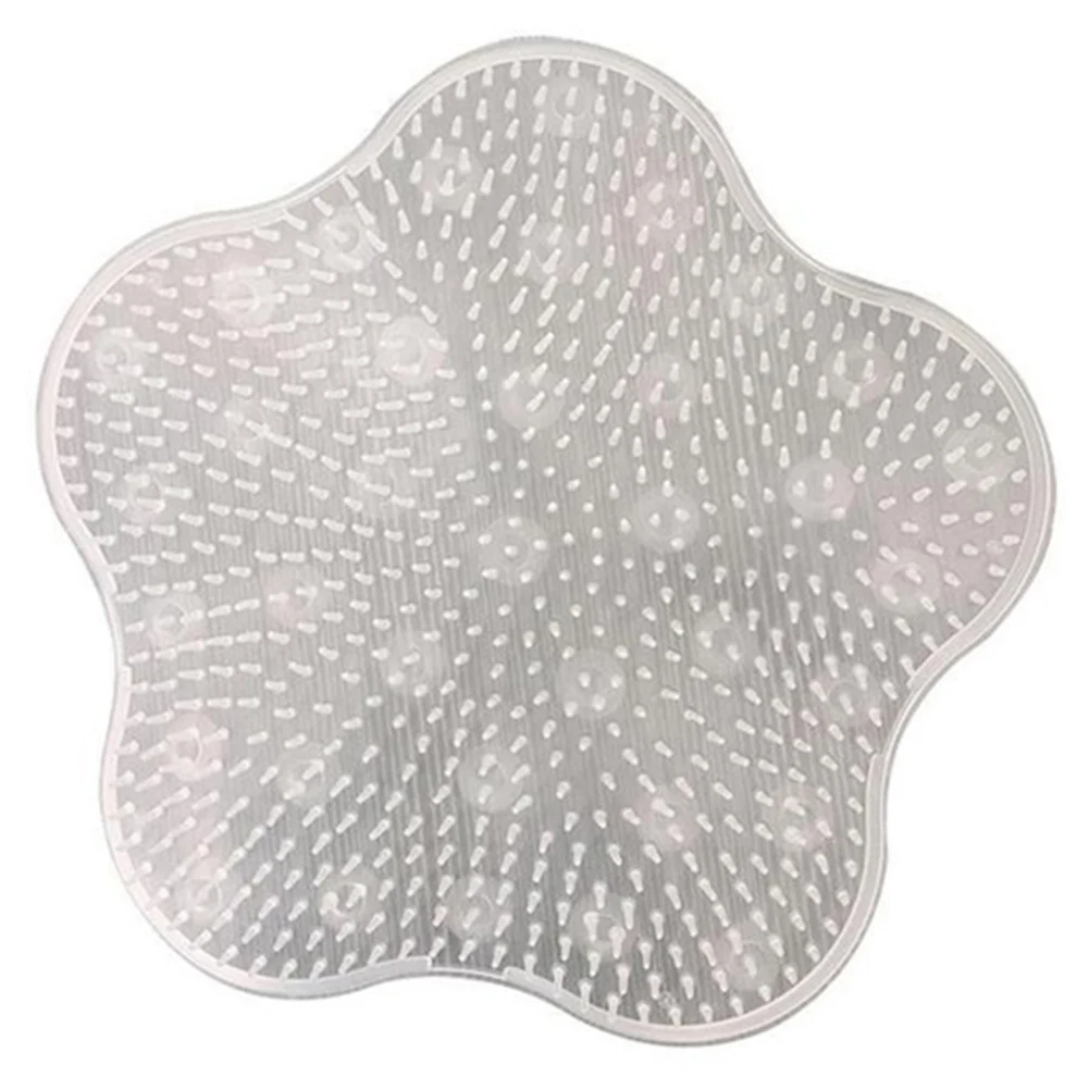 

Newest Silicone Bathroom Massage Mat Foot Back Massage Cushion Non-slip Foot Wash Pad Promotion