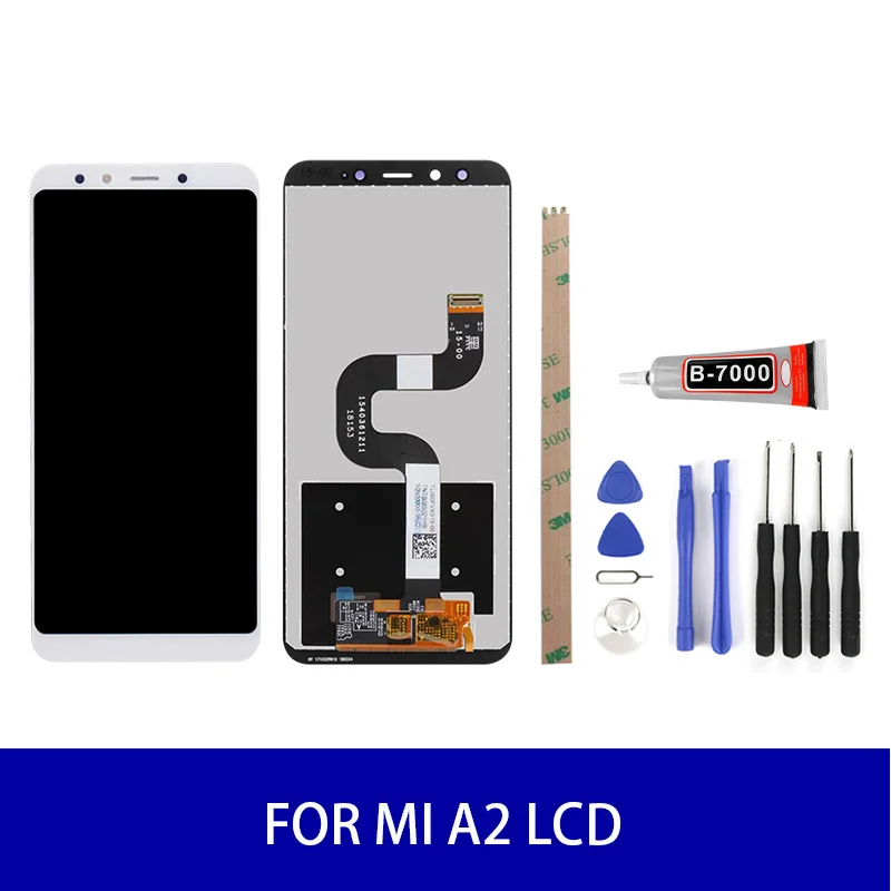 ЖК дисплей AAA для Xiaomi Mi A2 сенсорный экран 6x дигитайзер в сборе запасные части