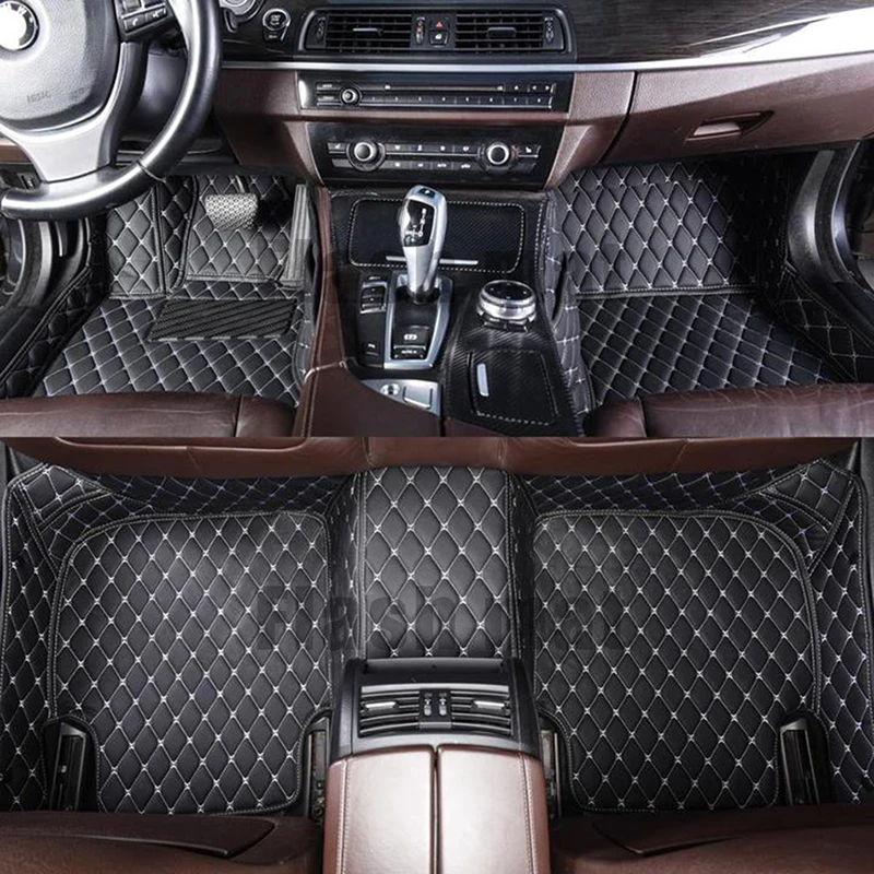 Кожаные автомобильные коврики на заказ для Jaguar XE X-type XJS F-pace I-pace XF XK8 XKR XJ6 XJR XJL S-type