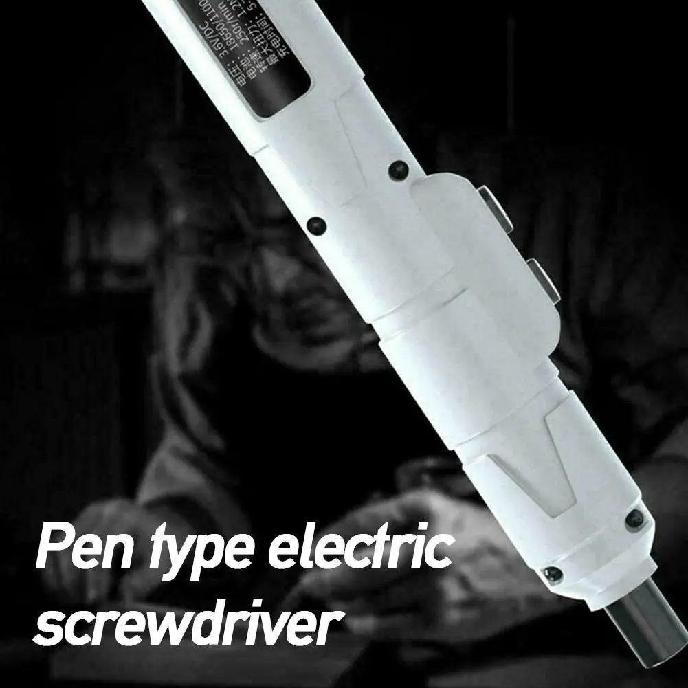 

Lithium Cordless Electric Power Screwdriver Tool With Ah Portable Repair Battery USB Tool Charger 1100m Rechargeable X7K8