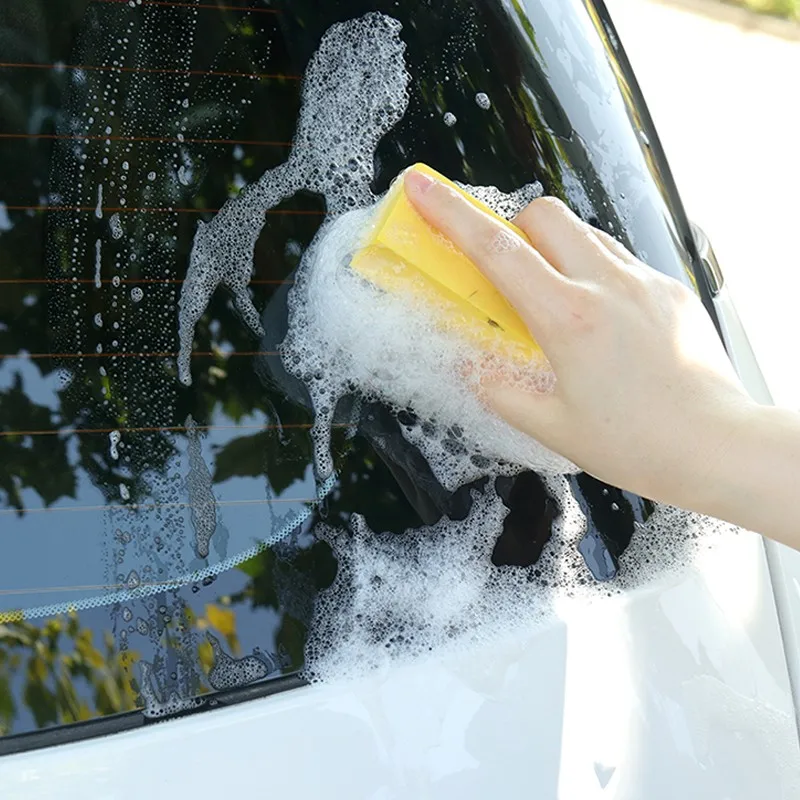 

1PC PE Waxing Sponge Multifunctional Waxing Cleaning Tool Corner Wipe Clear Residual Wax Car Interior Cleaning PE Sponge Brush