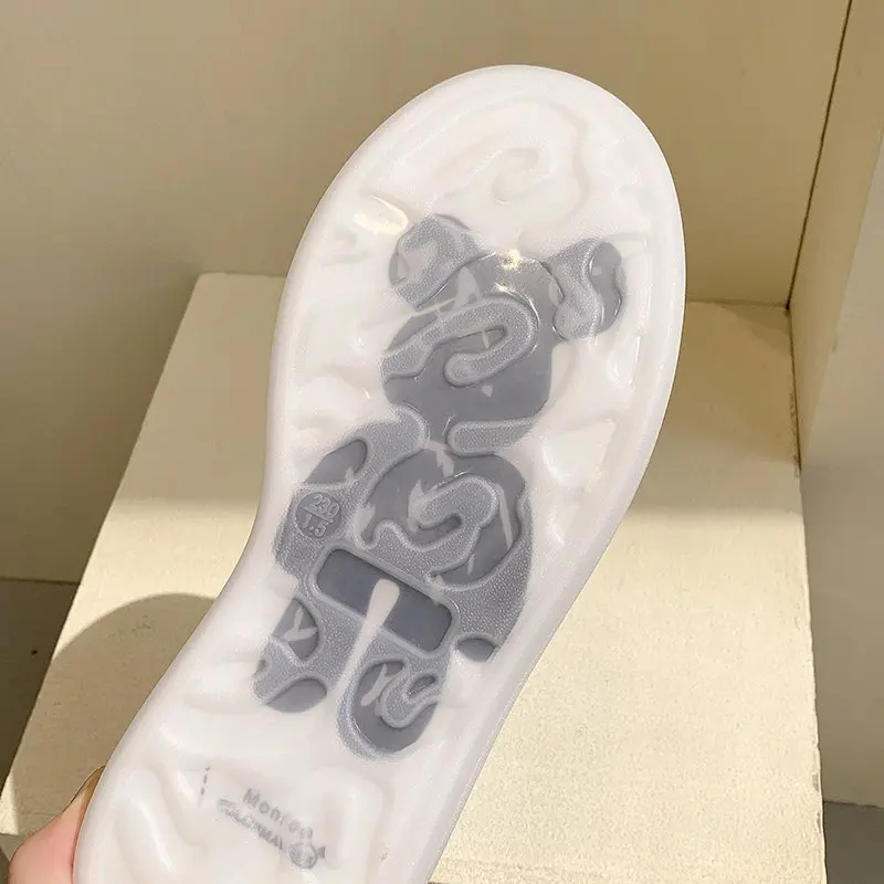 

Crystal Platform Shoes Women Sneakers Pig Suede+Mesh 2021 Summer Breathable Zapatillas Mujer Casual Chunky Sneakers Women